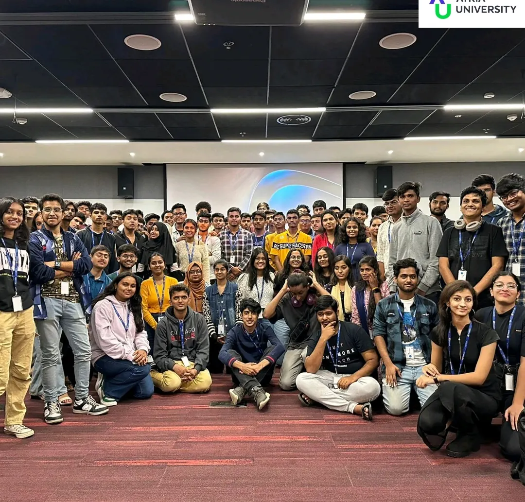 A large group photo of participants