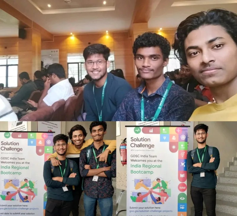 The team at the Google Solution Challenge bootcamp